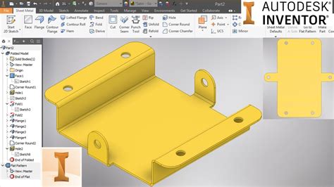 inventor combine parts into sheet metal|autodesk inventor sheet metal tutorial.